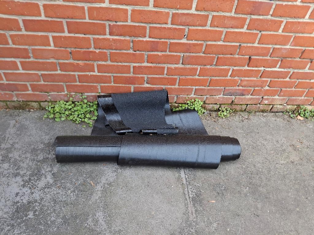 GRATIS  restant rol roofing plat dak, Doe-het-zelf en Bouw, Ophalen, Zwart, Minder dan 5 m²