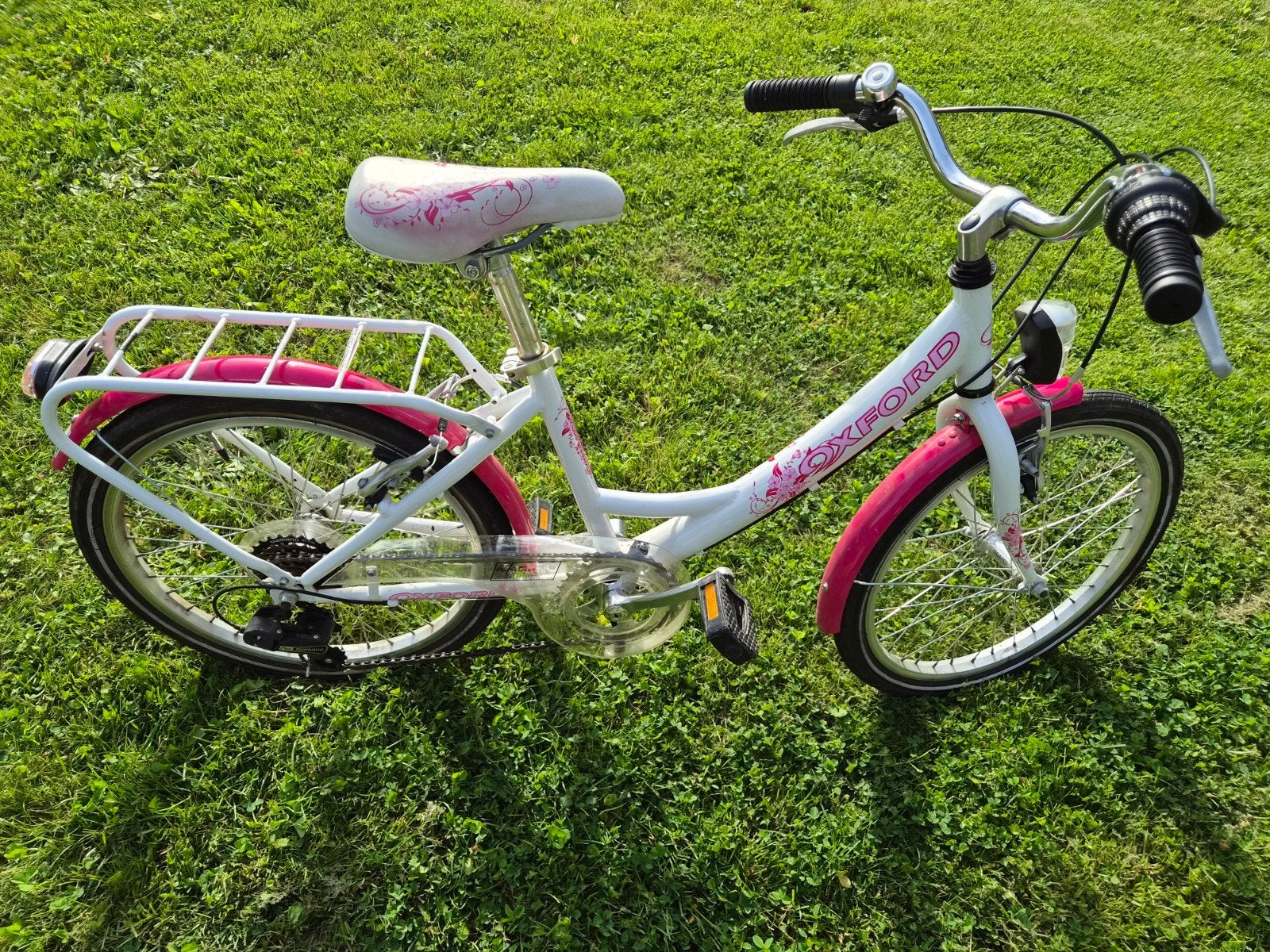 Meisjesfiets Oxford 20inch, Fietsen en Brommers, Fietsen | Meisjes, Ophalen, Gebruikt, Velgrem, Versnellingen
