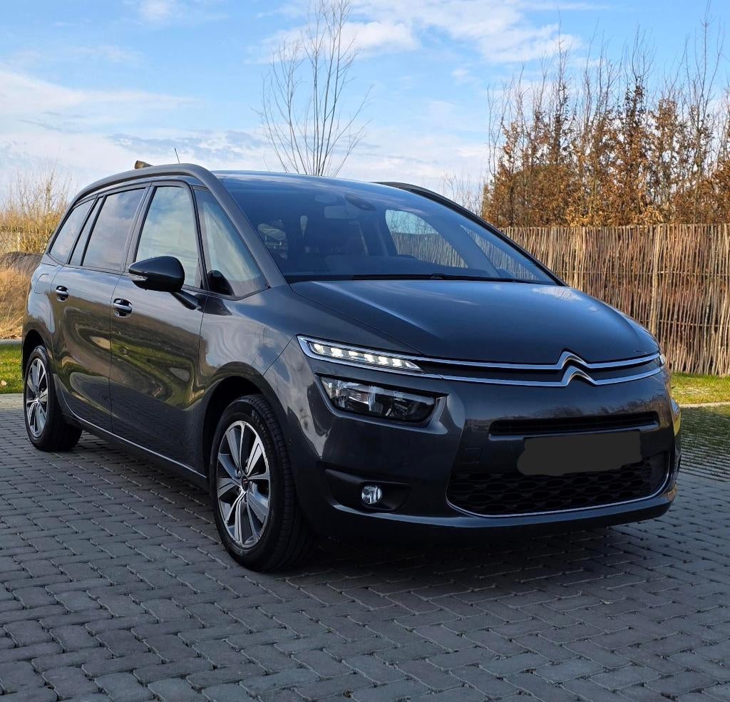 CITROEN C4 GRAND PICASSO 1.6 HDI DIESEL 7 ZITS, Autos, 7 places, Noir, 5 portes, Diesel