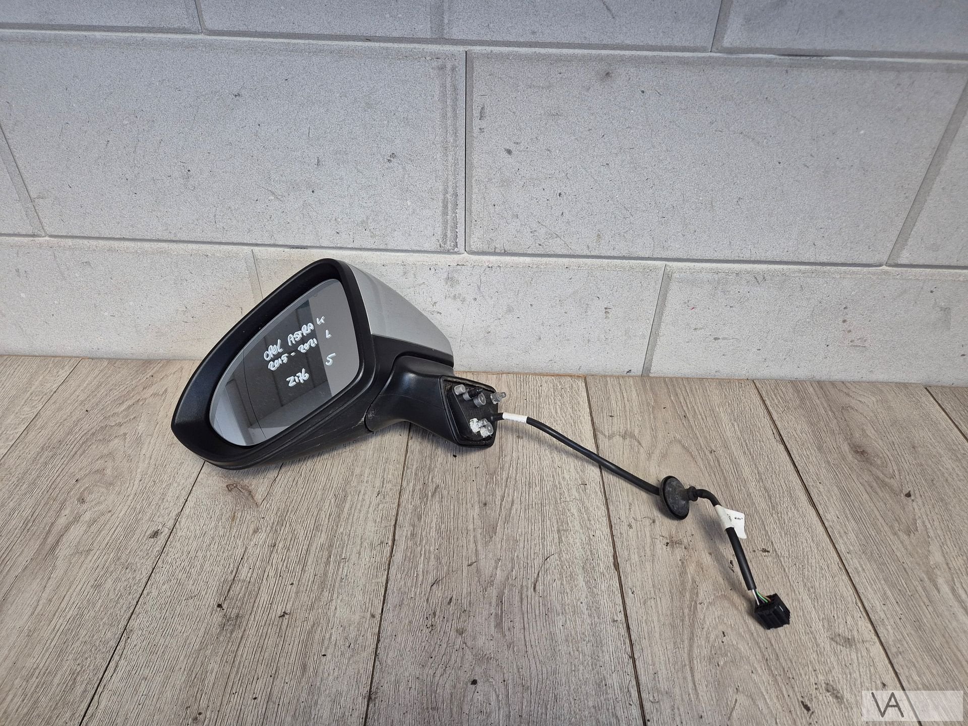 Spiegel links van Opel Astra K 2015 - 2021 zilver 5 draden, Auto-onderdelen, Gebruikt, -, -, Opel