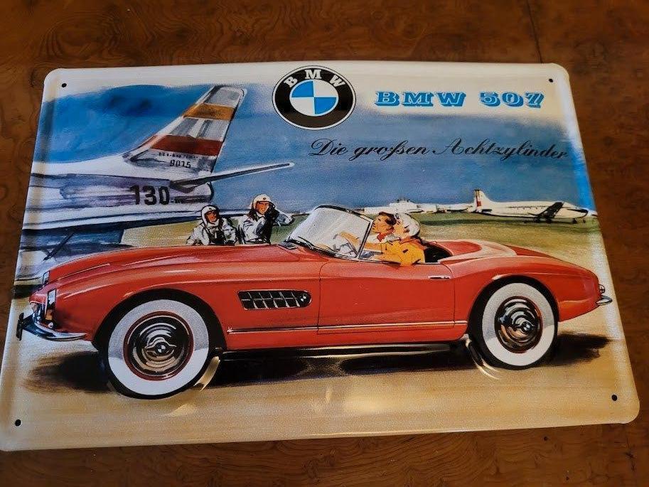 reclame plaat BMW, Verzamelen, Ophalen of Verzenden, Zo goed als nieuw, Reclamebord