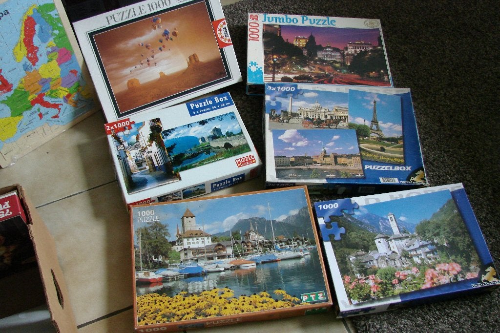 puzzels 500-1000 stuks voor volwassenen, Ophalen, 500 t/m 1500 stukjes, Gebruikt, Legpuzzel
