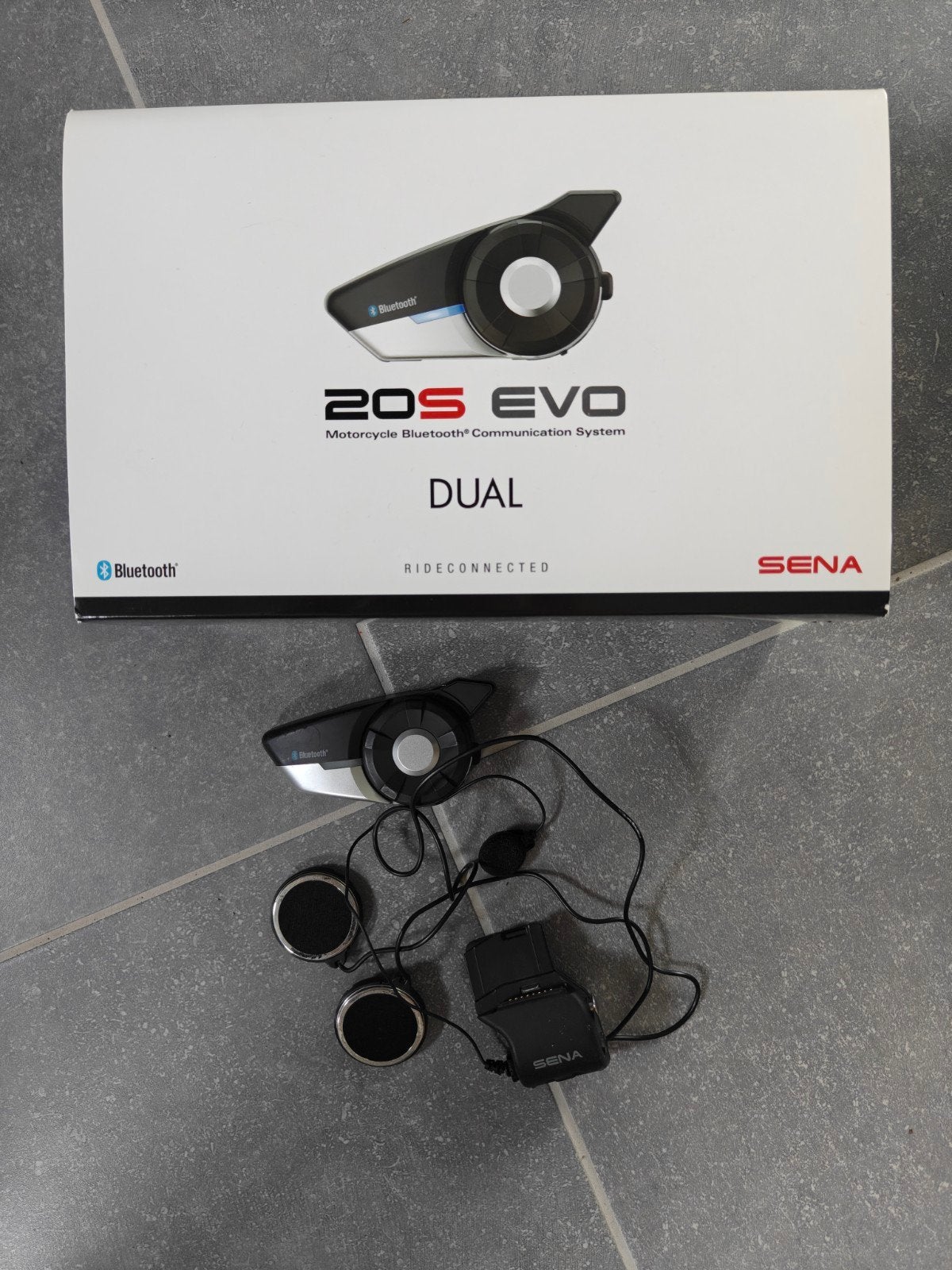 2x Sena 20s evo (Dual kit) intercom, Motoren, Ophalen, Zo goed als nieuw