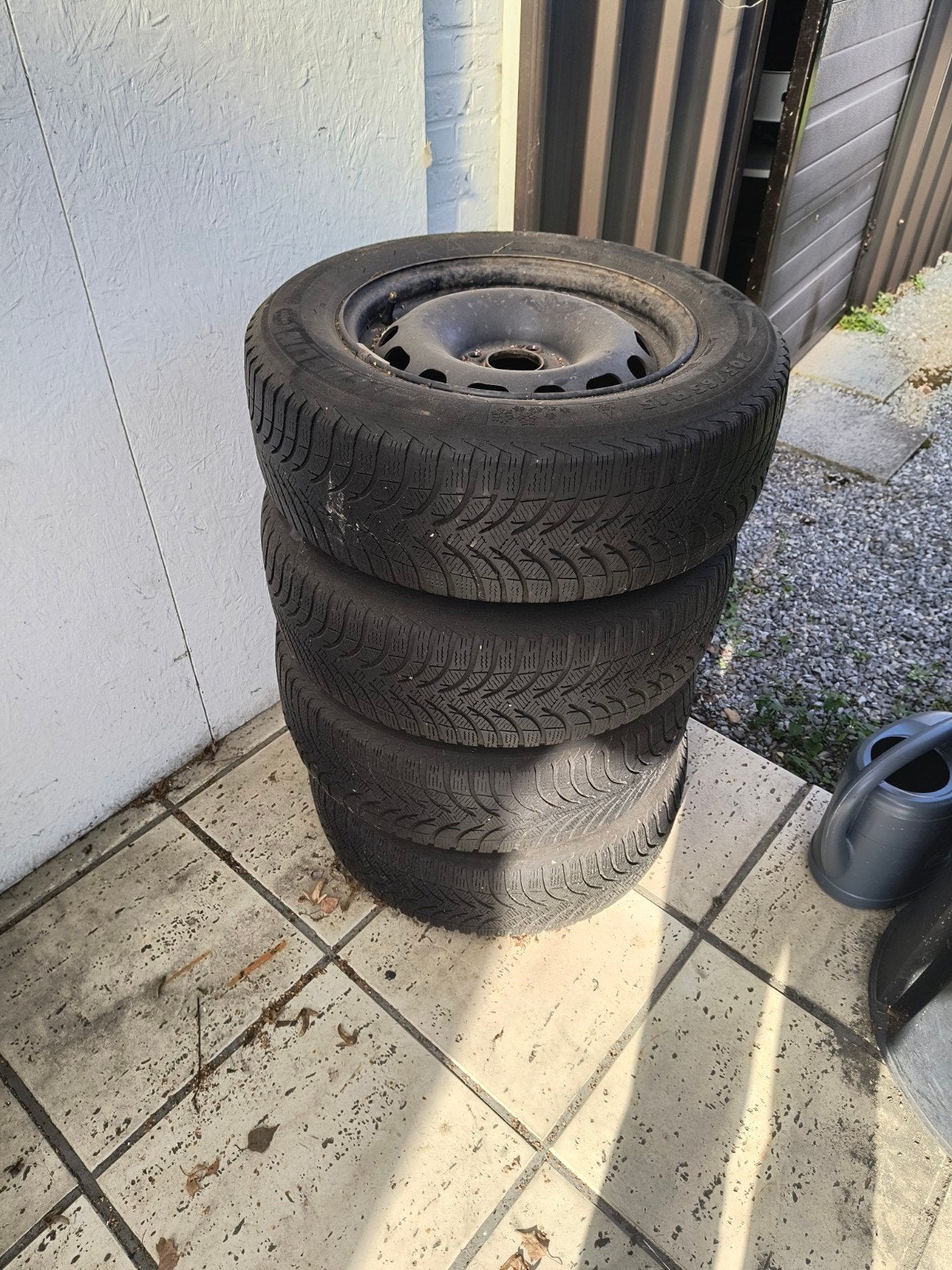 Winterbanden Michelin, Auto-onderdelen, Ophalen, Gebruikt, 15 inch, Band(en)