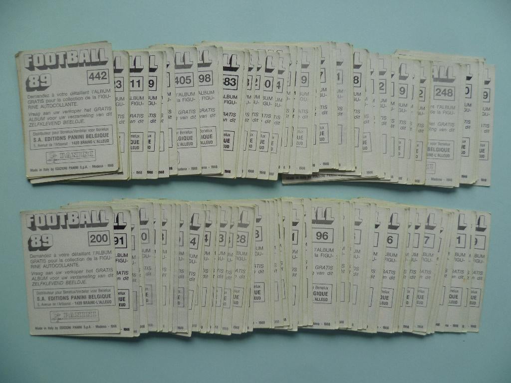 Panini Football 89 voetbal stickers images vignettes chromos, Verzamelen, Ophalen of Verzenden, Zo goed als nieuw