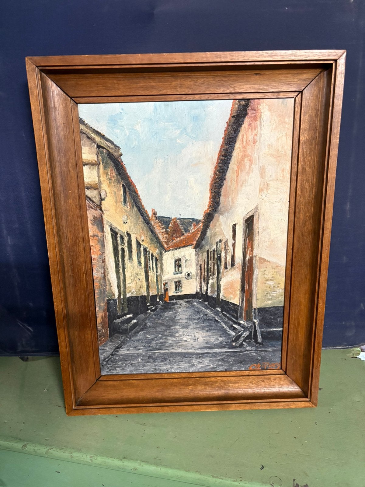 Peinture sur bois | Raamstraat Hasselt, Enlèvement