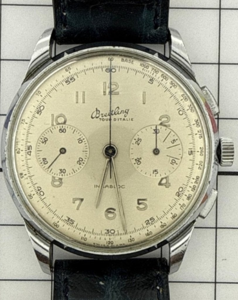 Breitling horloge „Tour of Italy”, Ophalen, Staal, Met bandje, Breitling
