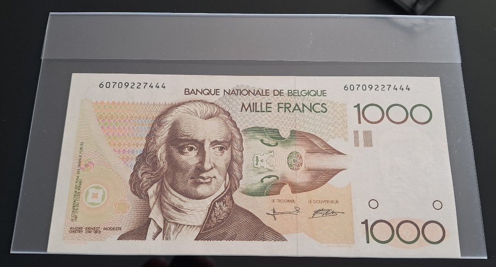 Belgique - 1000 francs Grétry - A/Unc, Envoi, Billets en vrac