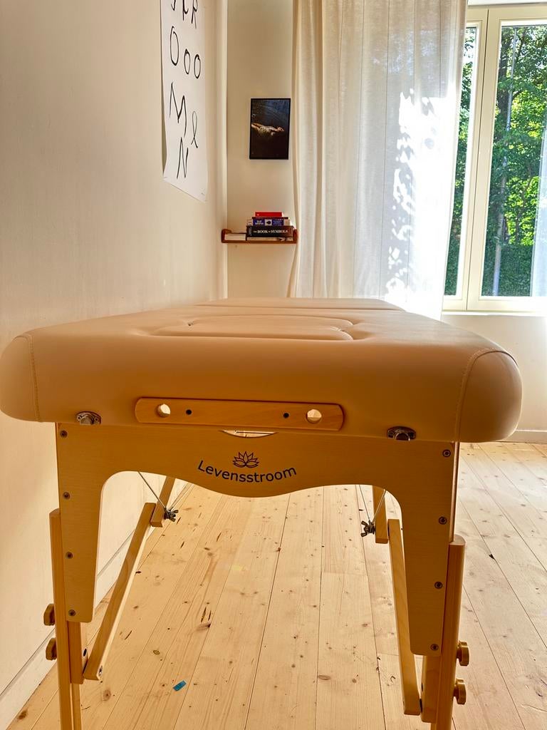 massagetafel (ook zwangerschapsmassage), Sports & Fitness, Produits de massage, Comme neuf, Table de massage, Enlèvement