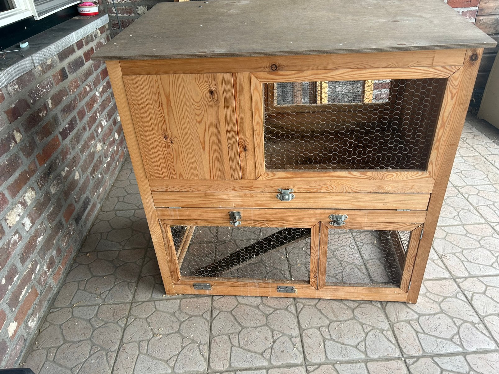 Schuilhok voor konijnen, Animaux & Accessoires, 75 à 110 cm, Enlèvement, Utilisé, Autres types