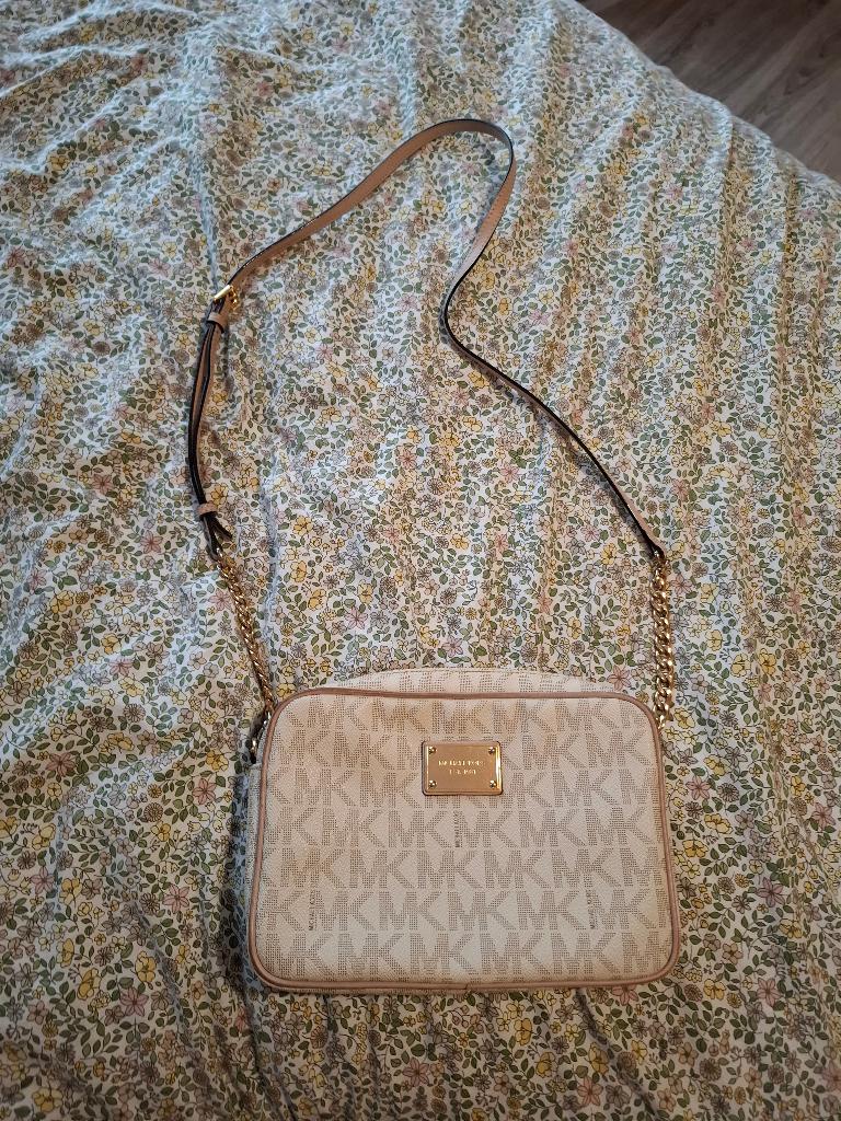 Michael Kors crossbody, Ophalen, Gebruikt, Beige, Overige merken