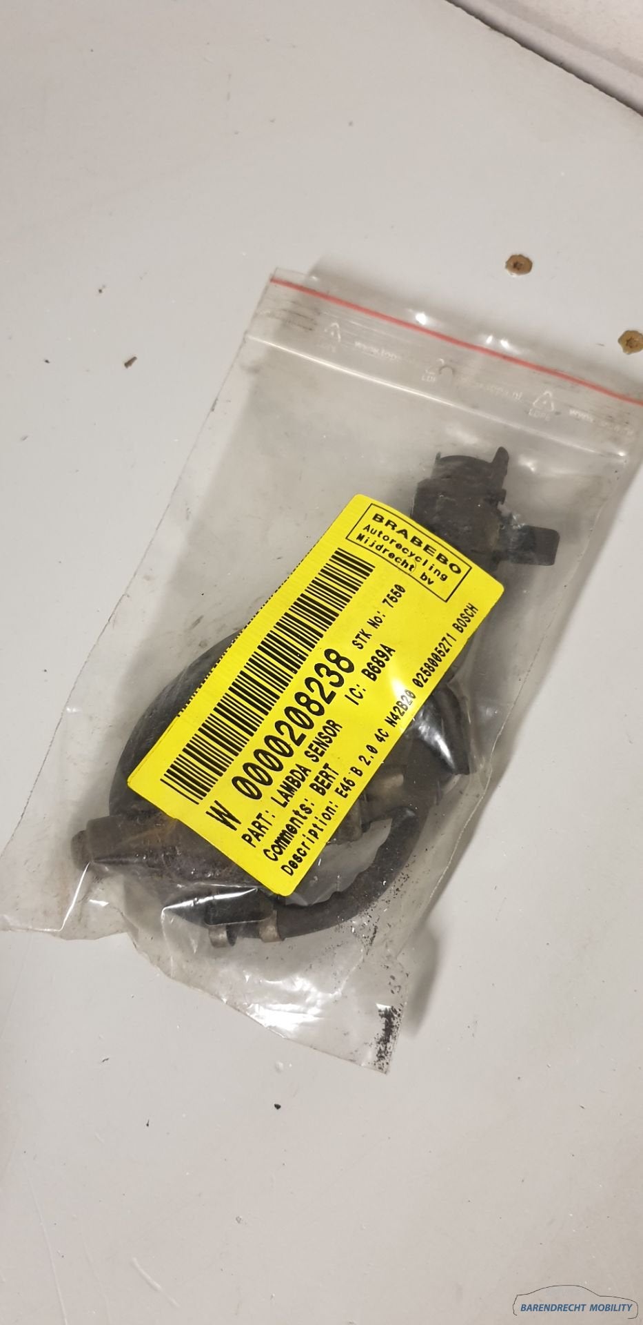Sonde lambda BMW s rie 3 E46 sonde lambda 316ti 16V occasion, Petuelring 130
80788  Munich, DE, Info@bmw.de, Utilisé, BMW