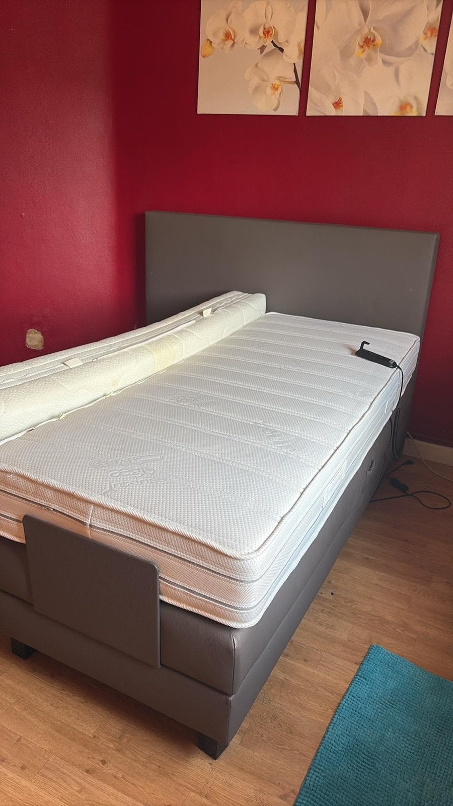 Lit électronique, Maison & Meubles, Chambre à coucher | Lits boxsprings, Enlèvement, Utilisé, Deux personnes, 160 cm