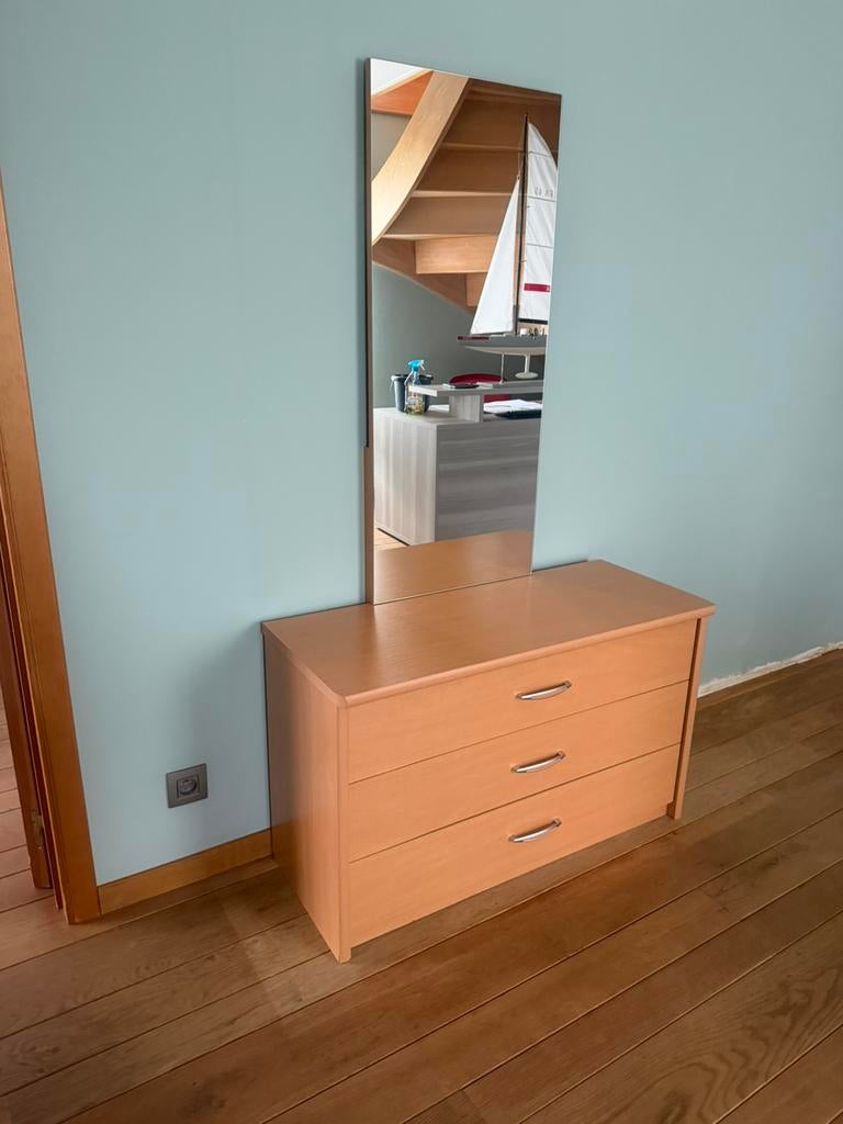 Commode avec miroir, Maison & Meubles, Enlèvement, Comme neuf
