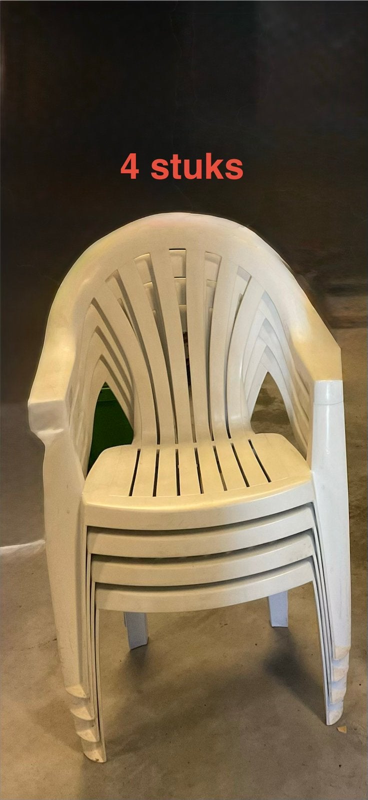 Tuinstoel stapelbaar, Tuin en Terras, Tuinstoelen, Ophalen, Gebruikt, Kunststof, Stapelbaar