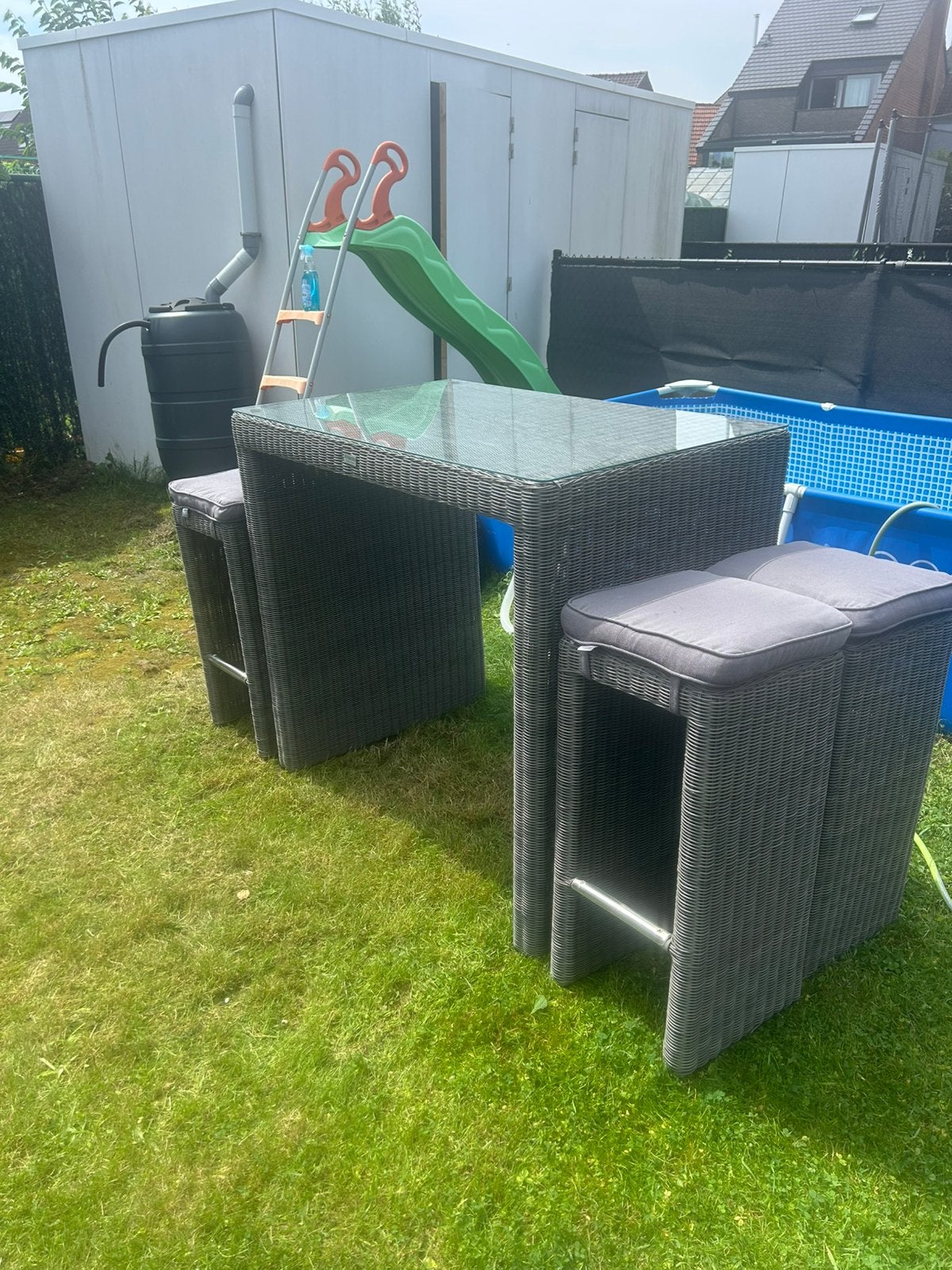 Table de jardin, Jardin & Terrasse, Rotin, Chaise, Comme neuf, Sets de jardin