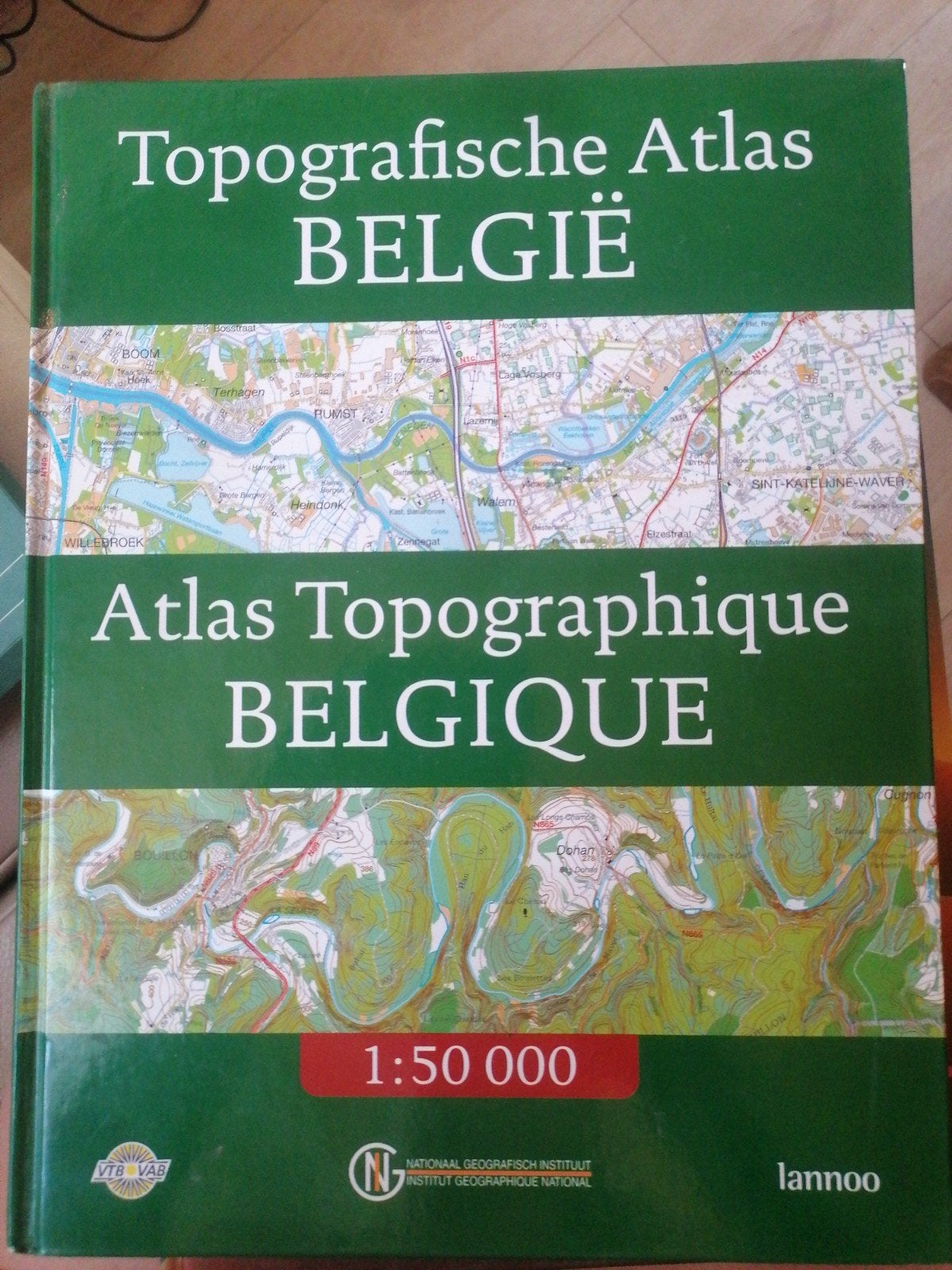 Topografische Atlas Belgie = Atlas Topographique Belgique, Ophalen of Verzenden