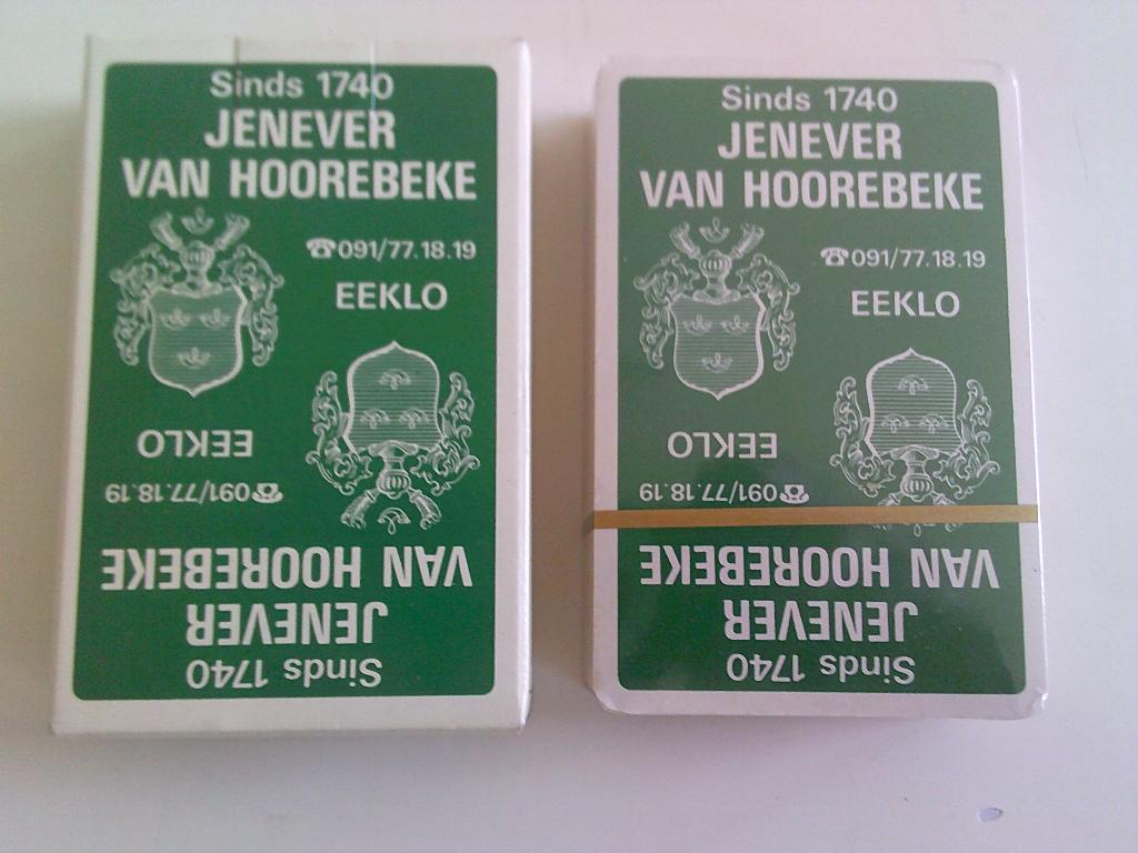 Spel speelkaarten jenever van Hoorebeke Eeklo, Verzamelen, Speelkaarten, Jokers en Kwartetten, Ophalen of Verzenden, Speelkaart(en)