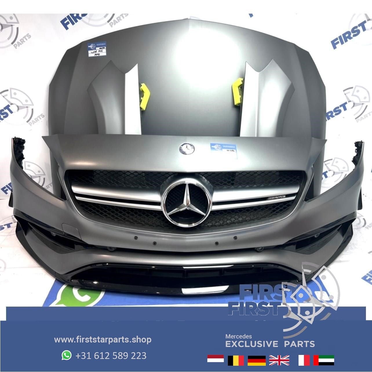 W176 A45 AMG AERO PERFORMANCE PAKKET FACELIFT VOORKOP MAT GR, Utilisé, -, Avant, -