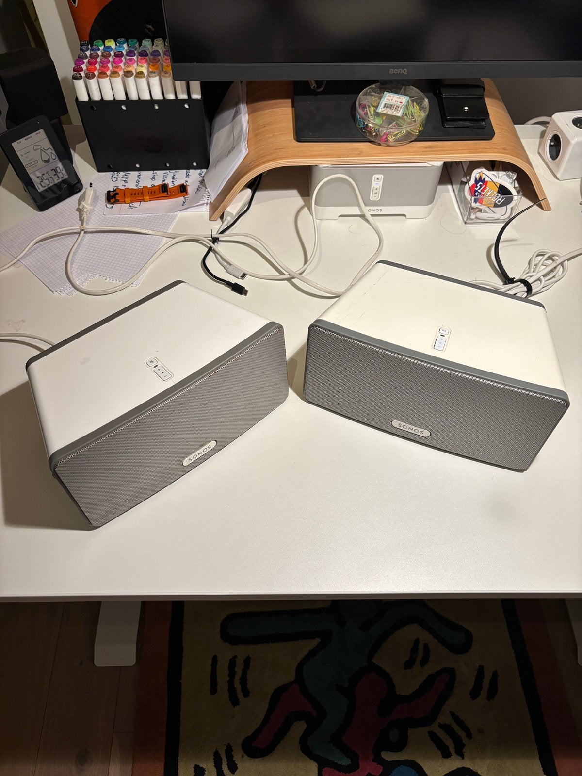 Paar Sonos Play:3 - stereopaar of apart, Audio, Tv en Foto, Luidsprekerboxen, WiFi, Verzenden, Zo goed als nieuw, Sonos