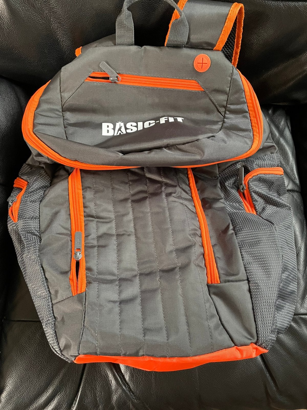Sac de sport Basic-Fit classique gris et orange, Ophalen, Nieuw