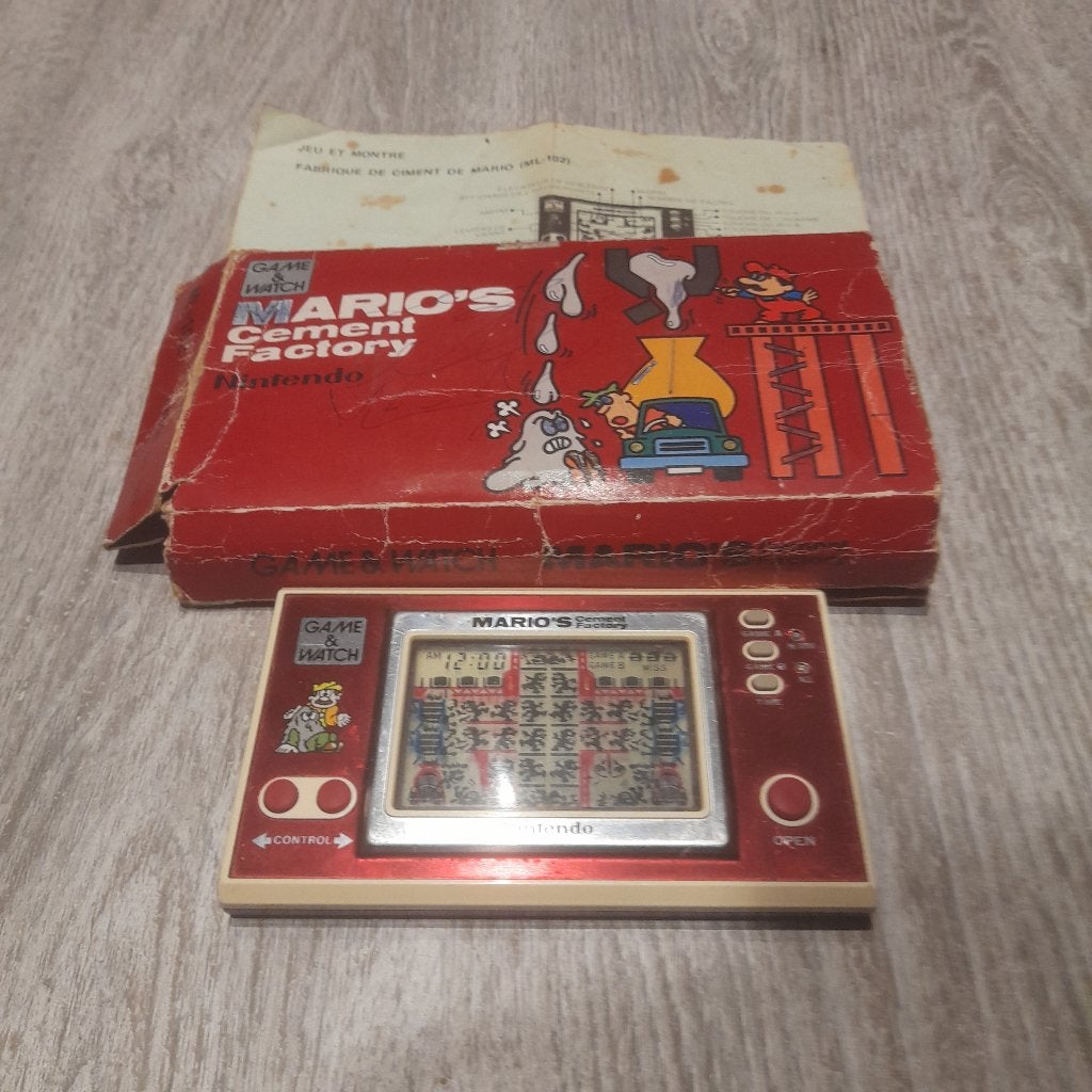 Game & Watch Nintendo : Mario's Cement Factory  1983, Enlèvement ou Envoi, Utilisé