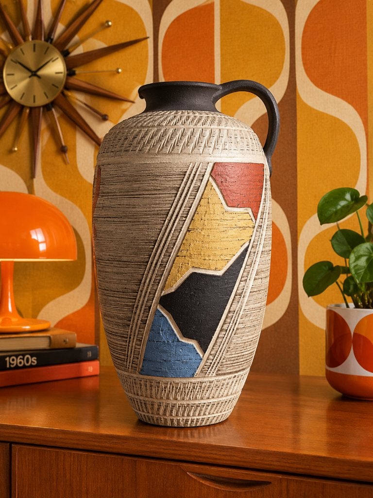 Vintage Dümler & Breiden vaas 110/30, West Germany, Ophalen, Overige kleuren, 32 cm, Zo goed als nieuw