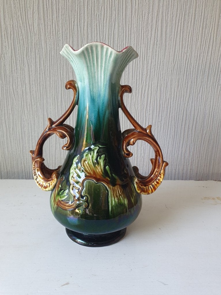 Art Nouveau vaas met sierlijke handgrepen – ca. 1910-1935, Antiek en Kunst, Antiek | Vazen, Ophalen of Verzenden