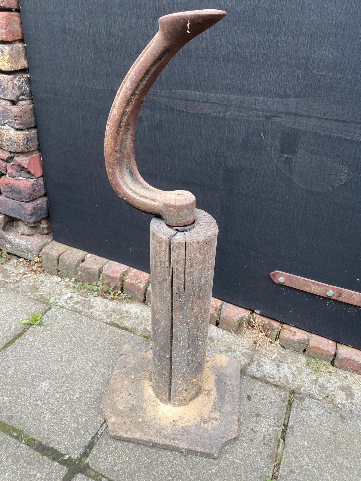 Antieke Schoenmakersleest op Houten Stam, Antiek en Kunst, Ophalen