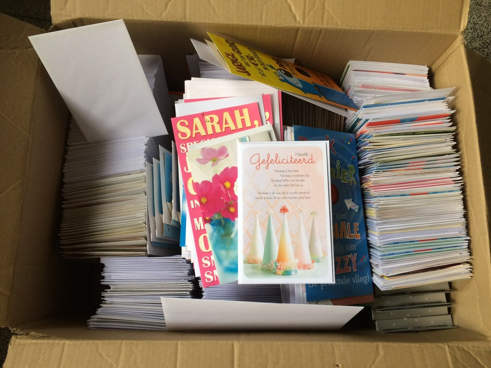 Nieuw wenskaarten, Boeken, Stock en Verzamelingen, Ophalen, Zo goed als nieuw