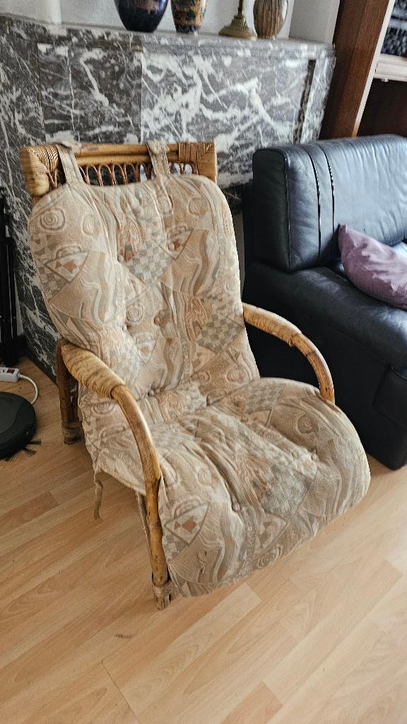 Fauteuil en rotin, Enlèvement, Utilisé, Osier ou Rotin
