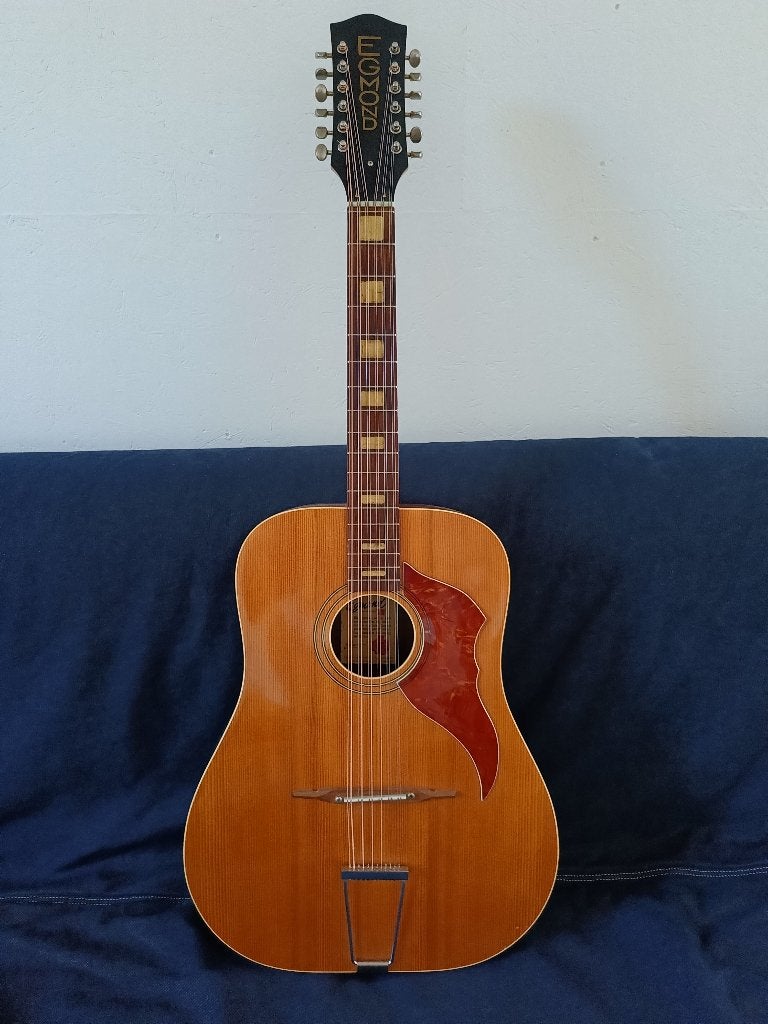 Egmond 12-snarige gitaar – Made in Holland – met tas, Muziek en Instrumenten, Snaarinstrumenten | Gitaren | Akoestisch, Gebruikt