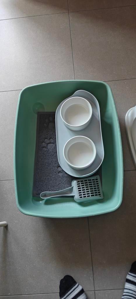 Kattenbak en andere toebehoren voor kat, Ophalen