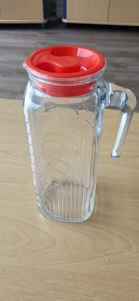 Glazen karaf met schenktuit, Covetro Italy, Antiek en Kunst, Ophalen