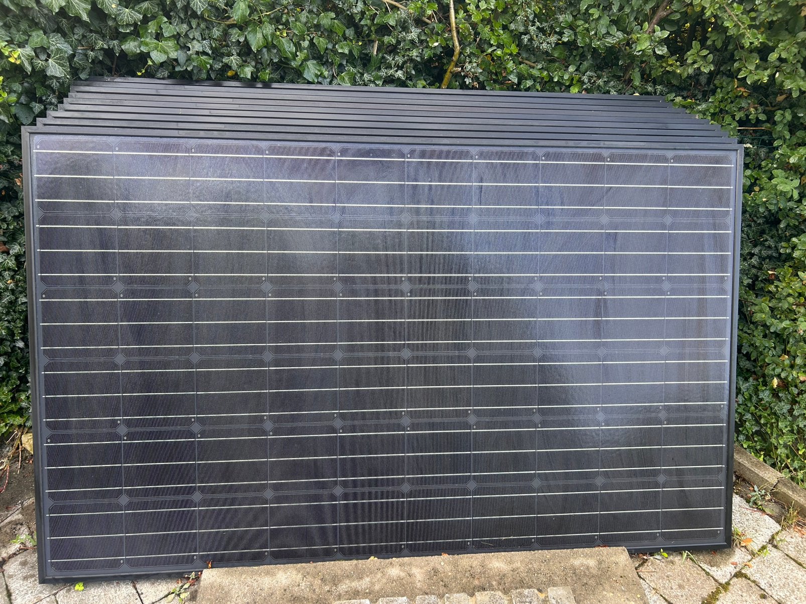 20 panneaux photovoltaïques avec barres (28m)  de 240 Wc, Enlèvement, Comme neuf