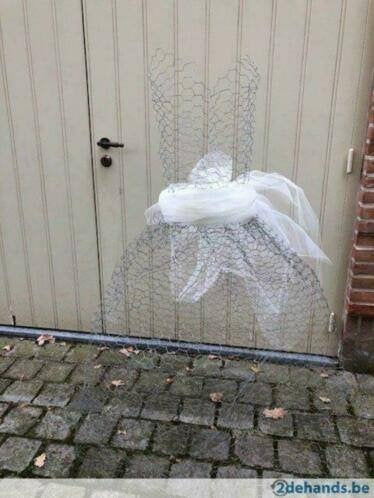 bruidsjurk in kippendraad, Ophalen, Trouwjurk