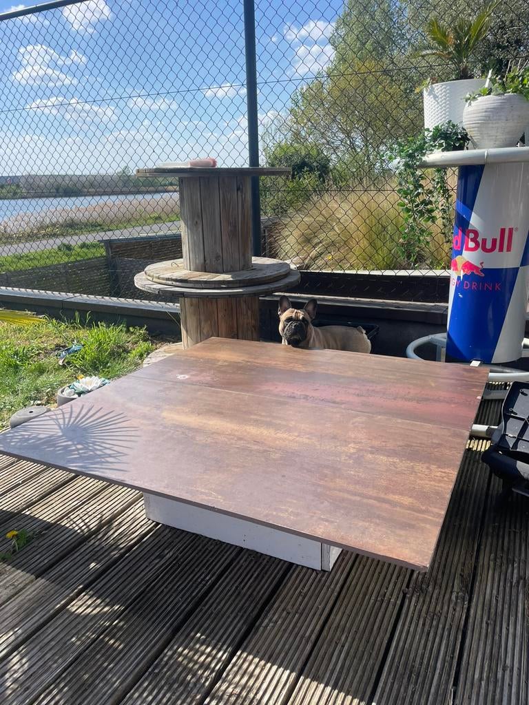Natuursteentafel gratis op te halen, Enlèvement, Utilisé
