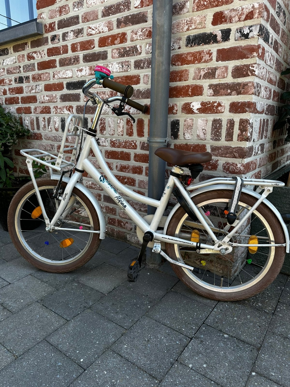 Alpina Cargo 18 inch meisjesfiets, Vélos & Vélomoteurs, Vélos | Filles, Enlèvement, Utilisé, 18 pouces, Frein à main