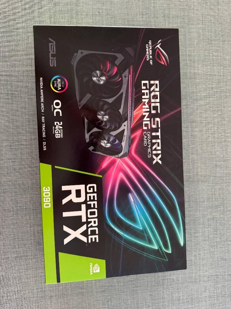 Geforce RTX 3090 ROG STRIX, GDDR6, PCI-Express 4, Comme neuf, Enlèvement