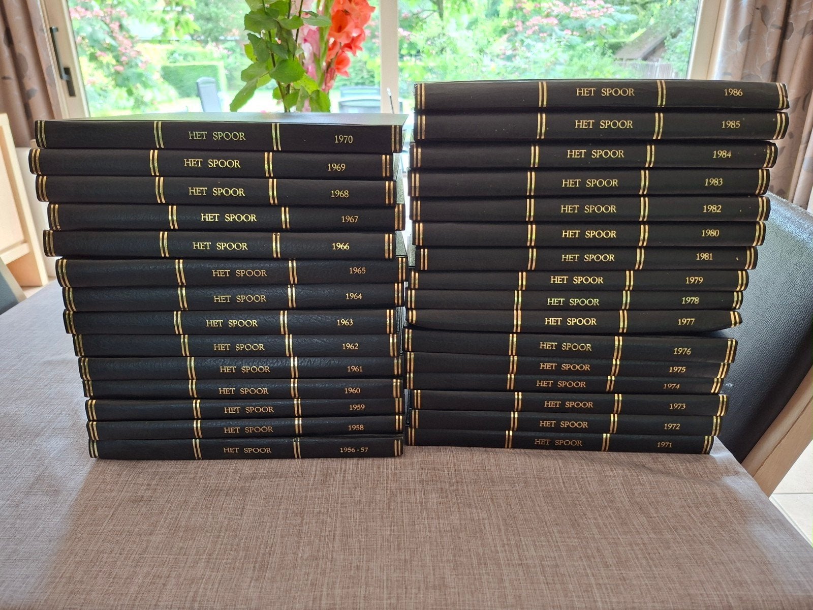 Het spoor  tijdschrift  NMBS 1956 - 1986 ingebonden, Boeken, Ophalen, Zo goed als nieuw, Trein