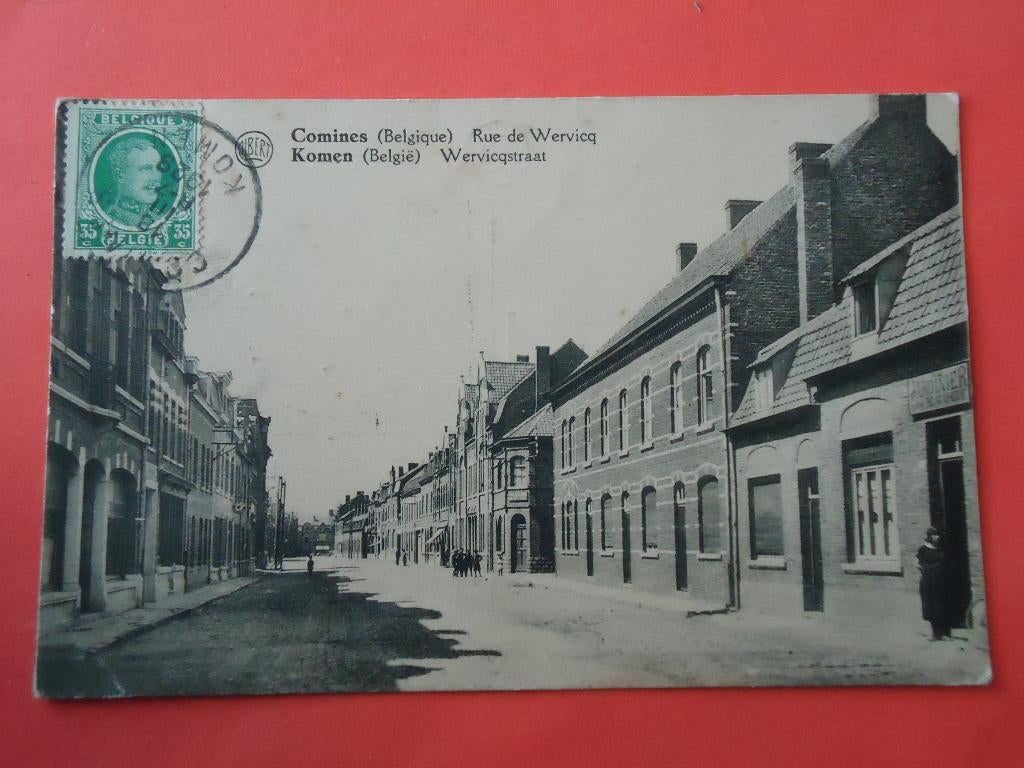 Comines - Warneton Rue de Wervicq, Enlèvement ou Envoi, 1920 à 1940, Affranchie, Hainaut
