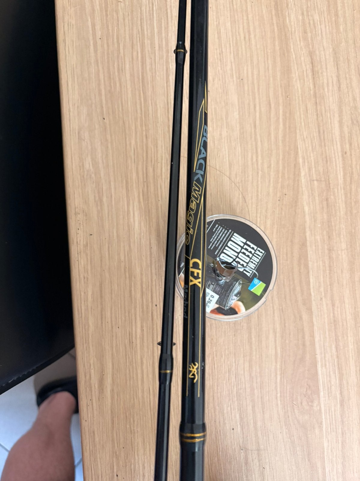Feeder set, browning black magic,, arca mitic 5000, Watersport en Boten, Hengelsport | Roofvissen, Ophalen, Zo goed als nieuw
