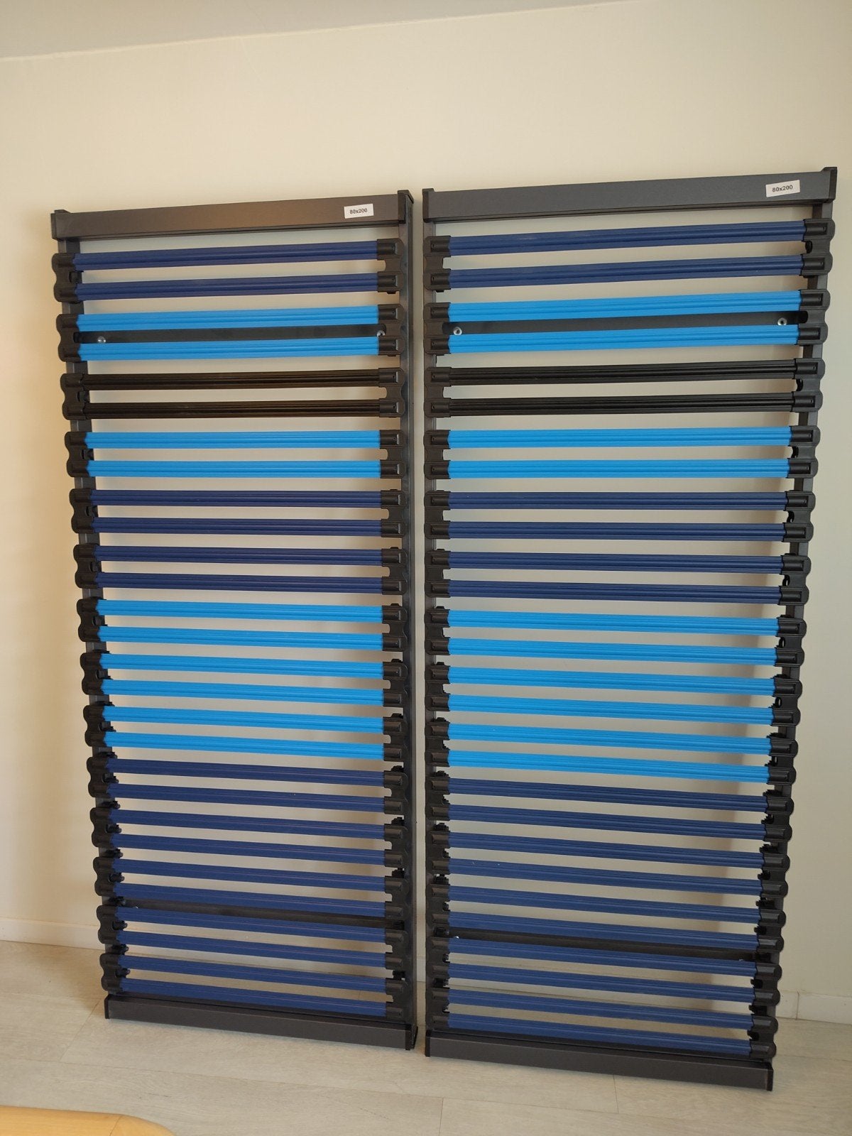 2 sommiers à lattes ergonomiques 80x200, Utilisé, Sommier, 200 cm, Deux personnes