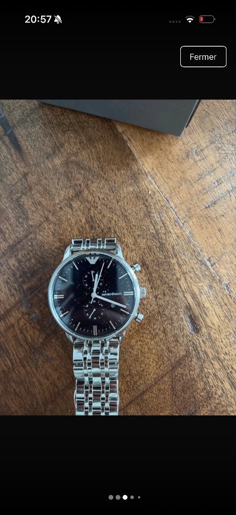 Montre armani, Bijoux, Sacs & Beauté, Montres | Hommes, Autres marques, Enlèvement, Autres matériaux, Neuf