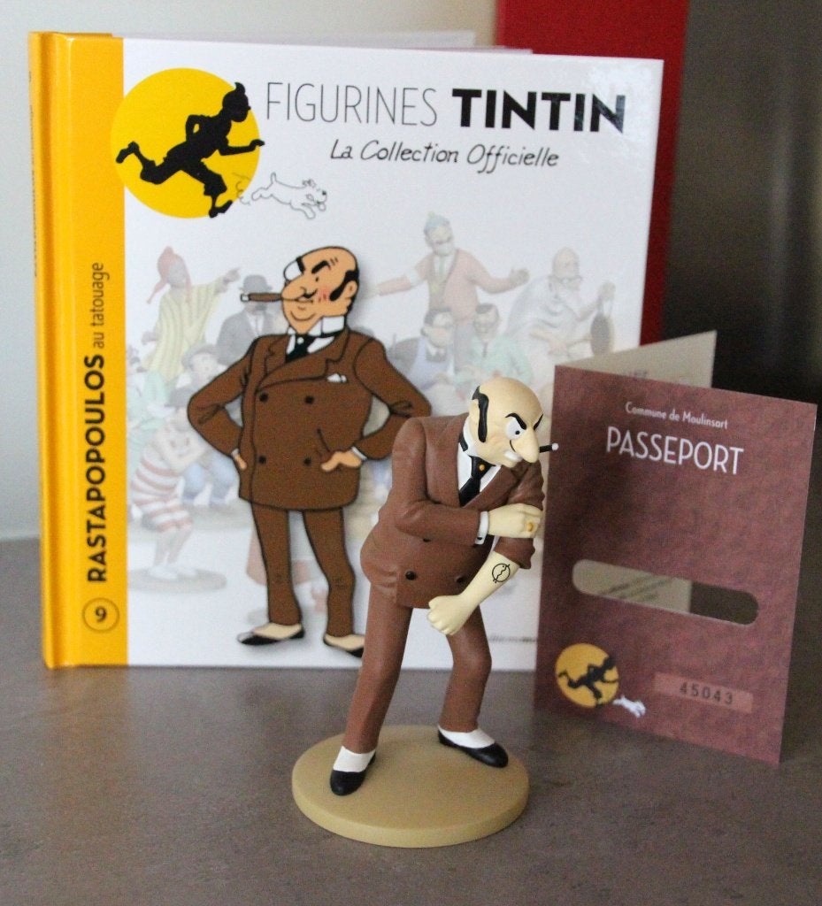 Moulinsart figurine n 9 Rastapopoulos Tintin Hergé Kuifje, Collections, Envoi, Tintin, Comme neuf