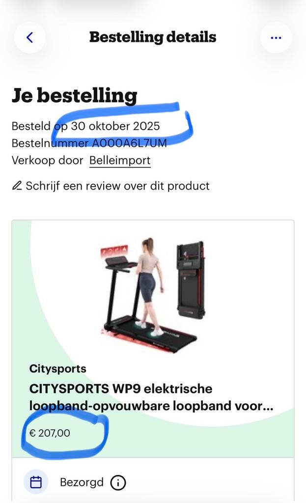 Loopband citysports, Ophalen, Zo goed als nieuw, Loopband
