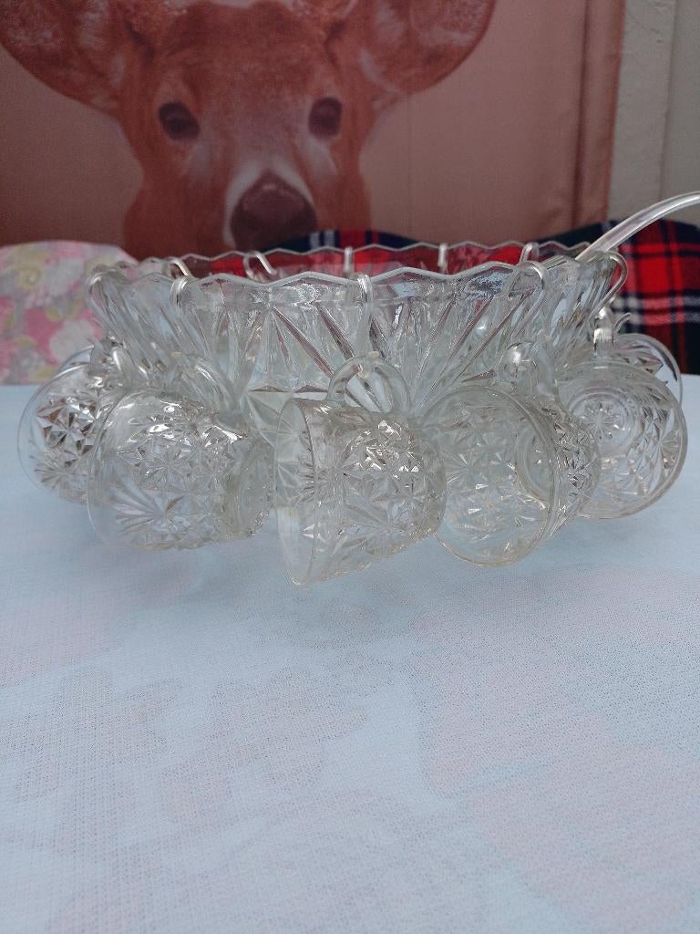 sangria bowl en 12 tasjes (nieuw), Huis en Inrichting, Keuken | Servies, Ophalen, Nieuw, Glas