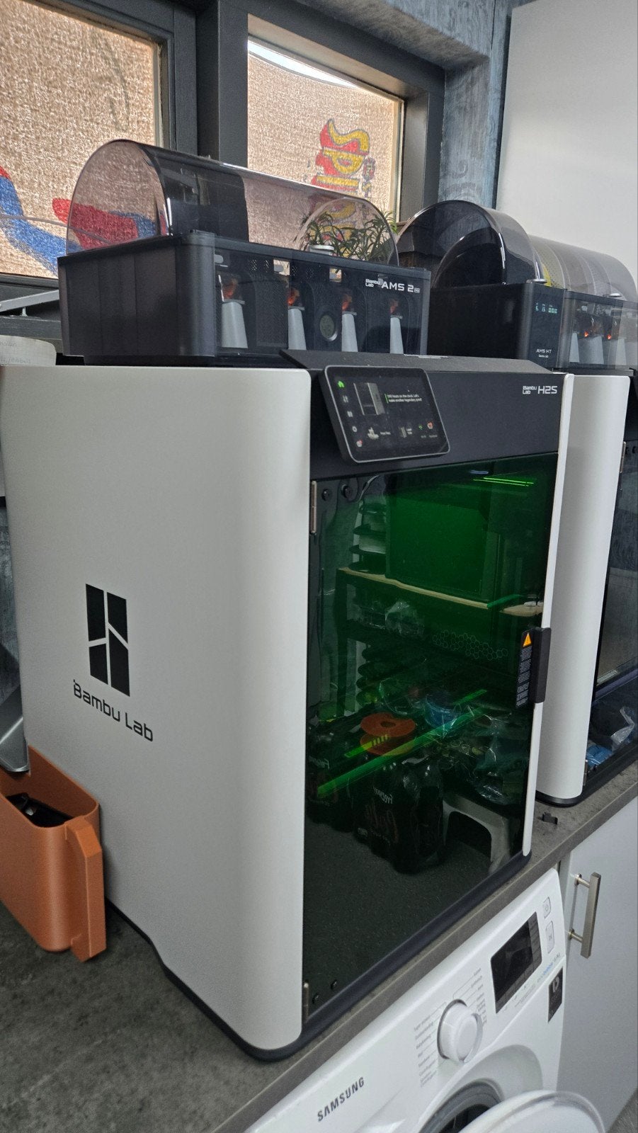 Bambu Lab H2S full laser combo  – November 2025 – 590 printu, Computers en Software, 3D Printers, Zo goed als nieuw, Filament