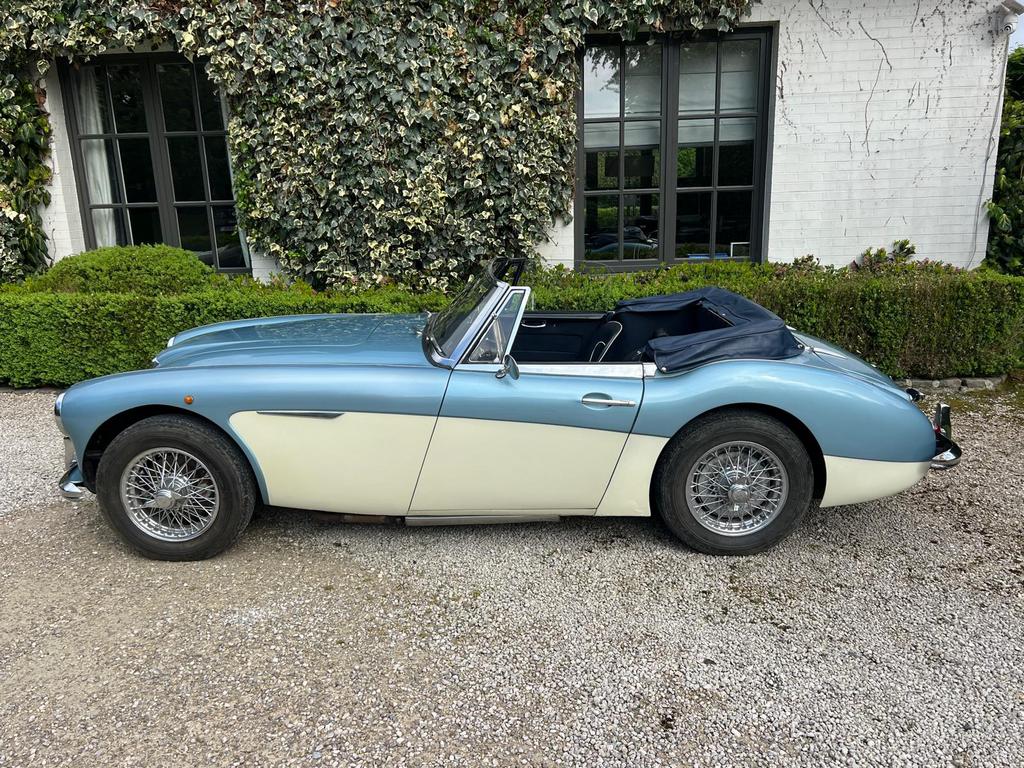 Austin Healey 3000 Mk2, Autos, Cuir, Cabriolet, Noir, Particulier