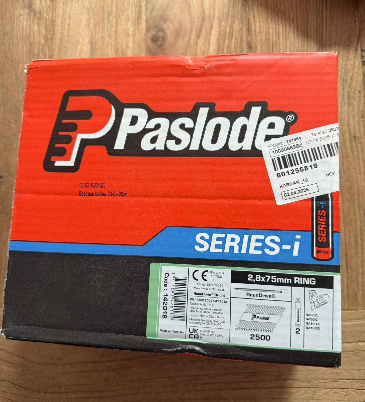 Paslode series i, Ophalen, Nieuw